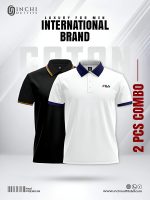 2 Pcs Combo-Premium Polo shirt “Black & White”